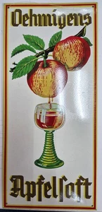 Blechschild - Oehmigens Apfelsaft - (R3-5) - Bild 1 von 2