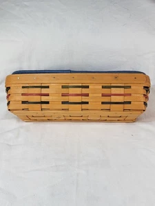 Longaberger Bread/Bakery Basket 2000 w Material And Plastic Liners - Picture 1 of 7