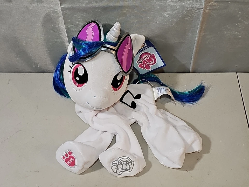 MLP Build A Bear My Little Pony DJ Pon3 Vinilo Arañazo Peluche Sin Relleno Etiquetas Foto 1 de 4