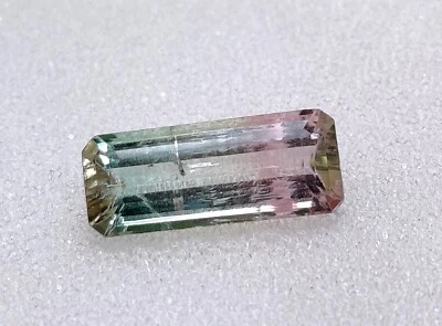 Natürlicher unbehandelter AAA-Wassermelone-Turmalin loser Edelstein im Baguet... - Bild 1 von 4