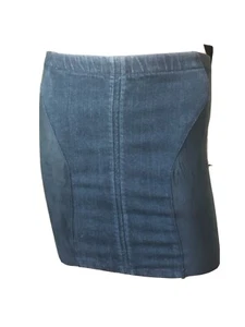 Falda Jean Helmut Lang Cuero Lápiz Mini Negra Años 80 Rock Free Stella Xs/s 0 - Imagen 1 de 5