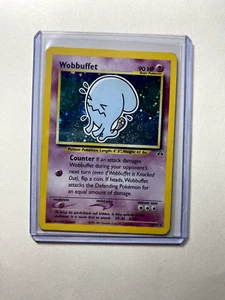 Pokemon Card - Wobbuffet Holo Shiny Rare 16/75 WOTC Vintage Neo Discovery MP - Picture 1 of 21