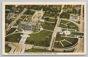 State Capitol und Gelände in Des Moines Iowa Postkarte - Bild 1 von 2