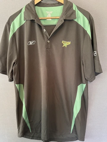 Reebok Center Ice Dallas Stars NHL Golf Polo Shirt Embroidered Men’s M Cover