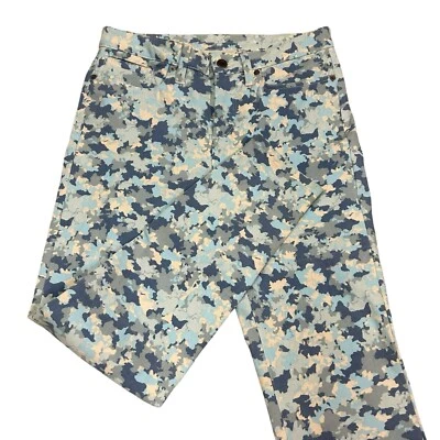 Orvis 4 路弹力迷彩印花 5 口袋踝牛仔裤女式 6 码全新带标签 — 第 1/4 张图片