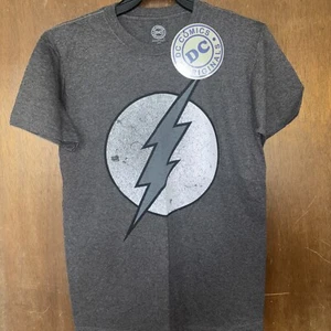 DC Comics The Flash grau Logo T-Shirt Small - Bild 1 von 4