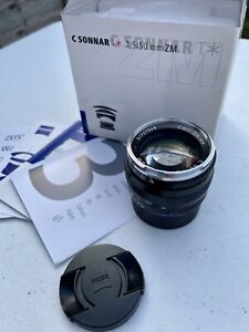 Zeiss 50mm f1.5 C Sonnar T* ZM Leica M Mount Lens - Mint And Boxed