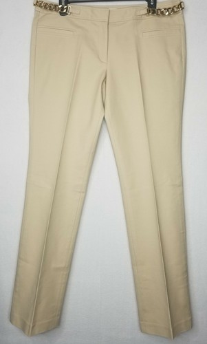 Pantalone chino classico dritto donna Michael Kors con catena oro taglia 12