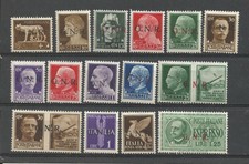 1943 R.S.I G.N.R 15 val. 470-5 + 477-80 + A118 +121 + E19 + PG17A + PG21A MNH**