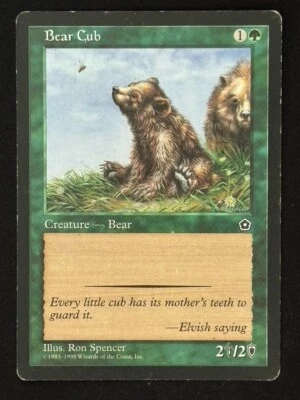 1x MTG Bear Cub - Portal Second Age (P02) - Magic the Gathering - Image 1 of 2