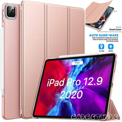 Leather Flip Stand SMART CASE Cover For Apple iPad Pro 12.9" 2020 4th Generation - Image 1 of 3