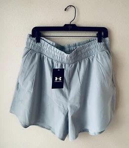 Pantalones cortos tejidos flexibles para mujer Under Armor gris nuevos con etiquetas talla XL - Imagen 1 de 4
