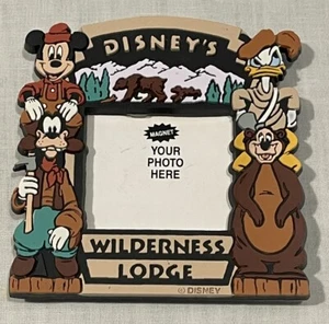 DE COLECCIÓN DISNEY WILDERNESS LODGE GOMA CORTE LÁSER IMÁN MARCO DE FOTOS NOS - Imagen 1 de 2