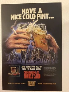 FRIGHT STRAGS SHAUN OF THE DEAD HAVE A NICE COLD PINT STICKER - Foto 1 di 1