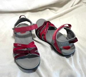 TEVA TIRRA HIKING WOMEN'S SANDALS PINK ROSE RED WALKING HIKING SPORT SIZE 7.5 - Picture 1 of 6