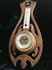 Ancien baromètre thermomètre émaillé Centigrade Art Dèco