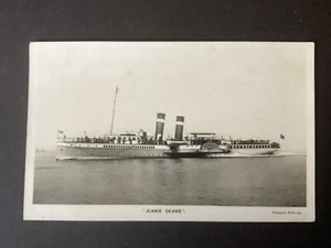 A beautiful vintage postcard of the paddle steamer 'Jeanie Deans' - Adamson - Picture 1 of 5
