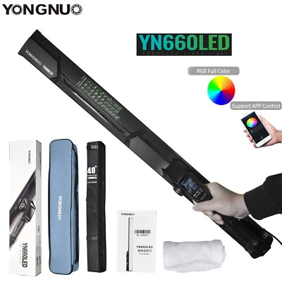 YONGNUO YN660LED RGB Handheld Photography Light Bi-color 2000K-9900K APP Control - Image 1 of 4