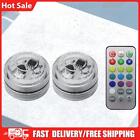 Wireless Adhesive Car Roof Foot Atmosphere Light RGB Remote Control Kit (2PCS)