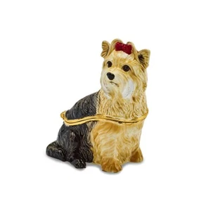 Bejeweled KIMBERLY Yorkshire Terrier Trinket Box - Bild 1 von 6