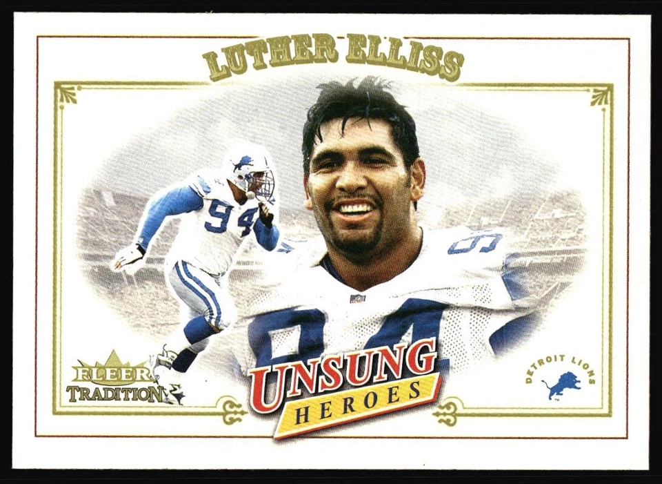 2001 Fleer Tradition Luther Elliss #337 Detroit Lions - Image 1 of 2