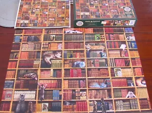The Cat Library - Cobble Hill Puzzle Jigsaw Puzzle - 1000 Piece (CBL80216) - Picture 1 of 23