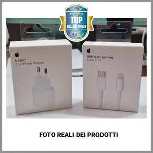 Caricabatteria ORIGINALE per iPhone 20W rapido + Cavo lightning Apple iPhone - Zdjęcie 1 z 6