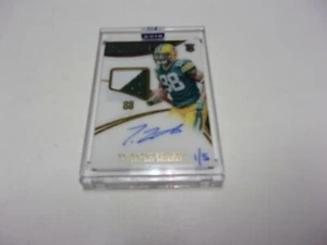 TY MONTGOMERY 15 IMMACULATE ACETATE GAME USED ROOKIE JERSEY AUTO 1/5 SIGNED CARD - Picture 1 of 1
