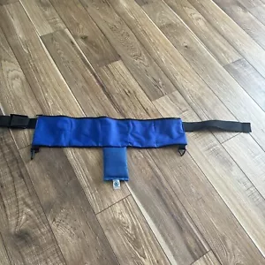 5 Pocket Blue Scuba Diving Weight Belt 28-42" with one 4 pound beaded weight - Picture 1 of 7