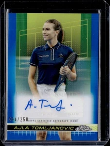2024 Topps Chrome Tennis #TCA-ATC Ajla Tomljanovic Blue Refractor 84/250 - Picture 1 of 2