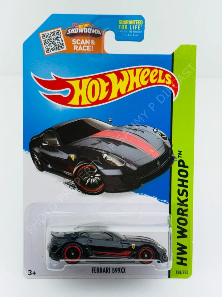 Hot Wheels Ferrari 599xx Black HW Workshop 2015