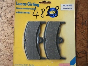 Honda CBX 550, CBX 650, VT 500 E usw. Lucas Bremsbeläge MCB 526 - Nr. 4828 C 3 - Bild 1 von 2