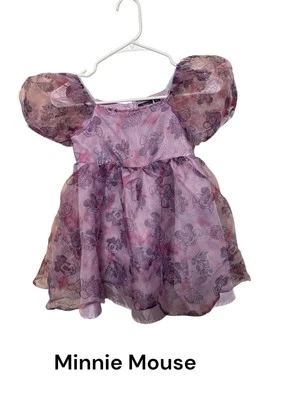 Vestido para niños Disney Minnie Mouse tema talla M (8) Ptp 11 en 16 en L poliéster Foto 1 de 4