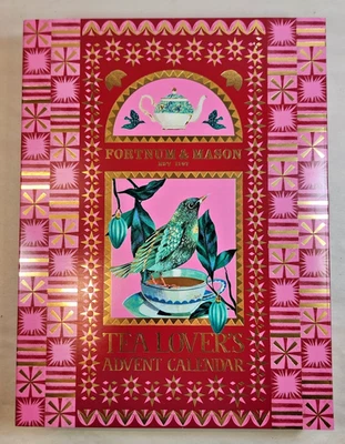 Fortnum & Mason Tea Lovers Advent Calendar 24 Silky Tea Bags 13x10x2 UK Made NIP - Image 1 of 4