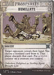 Humiliate 0047 Outlaws of Thunder Junction Breaking News Showcase MTG Uncommon - Picture 1 of 1