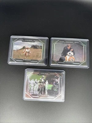 2024 Topps Star Wars Masterwork Behind The Scenes /299 Refractor - 3 Card Set - Image 1 of 4