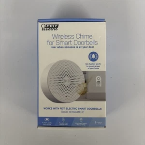 Feit Electric CHIME/DOOR/SMART Door Chime Bell, Wireless, 5V 80-dB White - Picture 1 of 3