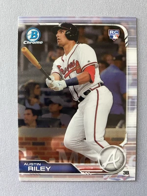 2019 Bowman Chrome Austin Riley #84 Rookie Card RC - Image 1 of 2