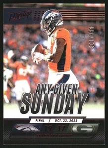 2024 Prestige Any Given Sunday Xtra Points Red #7 Courtland Sutton /399 - Picture 1 of 2