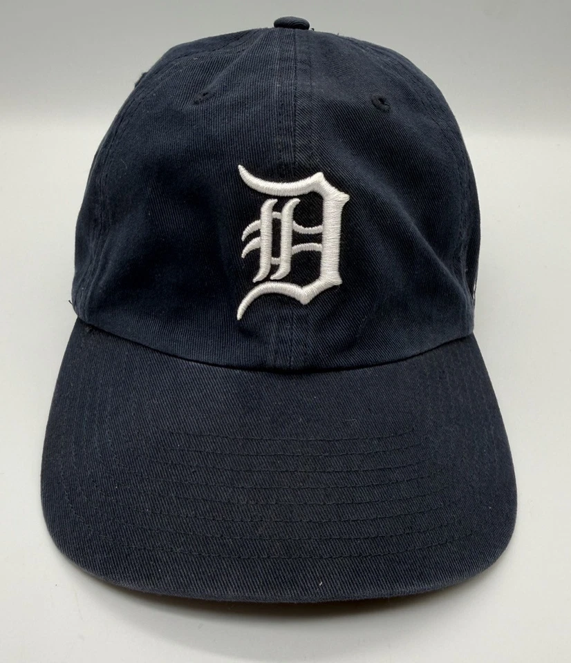 Boné chapéu 47’ marca Detroit Tigers Clean Up Strapback azul marinho - Imagem 1 de 4