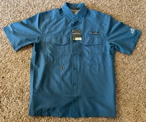 NWT Eddie Bauer Outdoor Performance Fishing Shirt Short Sleeve Size Medium - Picture 1 of 7