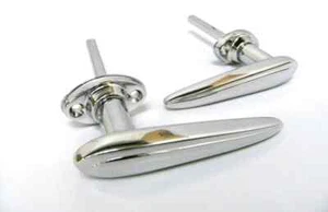 1935 1936 Ford Pickup Truck Chrome Outside Door Handles PAIR - Picture 1 of 1