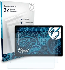 Bruni 2x Protective Film for Samsung Galaxy Tab A7 Screen Protector - Picture 1 of 8