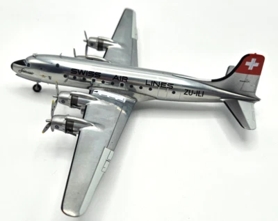Swissair Douglas DC-4 Reg. ZU-ILI Herpa 572491 1:200 - Immagine 1 di 4
