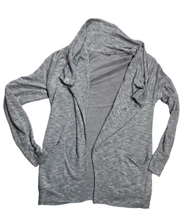 Athleta offene Strickjacke meliert grau Damen Größe Small Daumenloch D1 - Bild 1 von 5