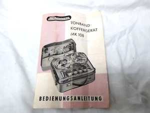 Bedienungsanleitung Tonband Koffergerät Neckermann (Körting) MT108, MK108 - Picture 1 of 4