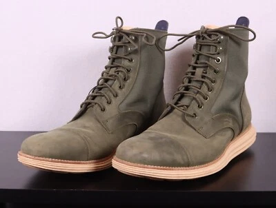 COLE HAAN US 9.5 M LunarGrand Lace Ankle Boots -Green - Image 1 of 4