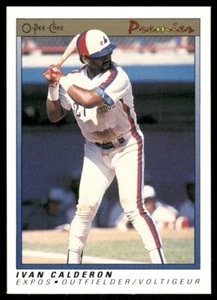 Ivan Calderon Montreal Expos #17 1991 O-Pee-Chee Premier Baseball Card - Picture 1 of 2
