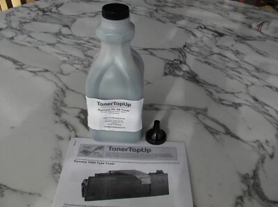 Garrafa de recarga de toner Kyocera F-1800 3000 3300 FS-3800 TK-60 37027060 TopUp TK60 - Imagem 1 de 2