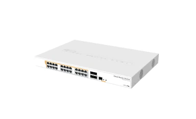 Nuevo conmutador MikroTik CRS328-24P-4S+RM 24 puertos Gigabit Ethernet con 4 10 Gbps SFP+ Foto 1 de 3